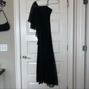 black gown